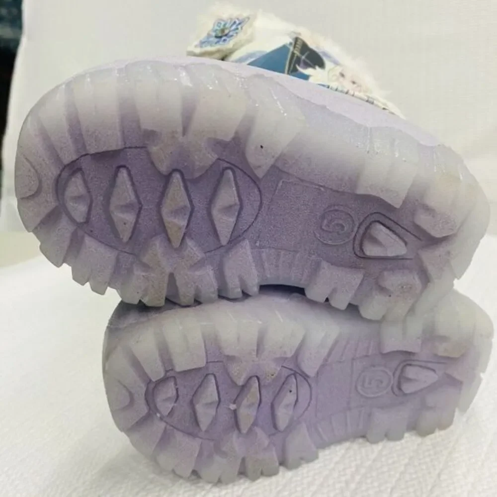 Disney® Frozen Toddler Girl's Lighted Winter‎ Snow Boot Size 5 NEW